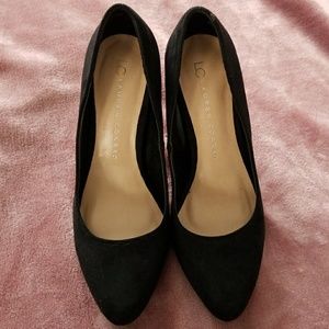 Black suede LC Lauren Conrad Heels